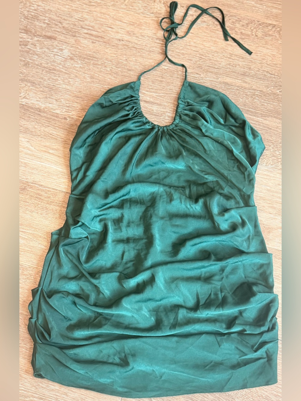 ASOS Emerald Green Halter Mini Dress